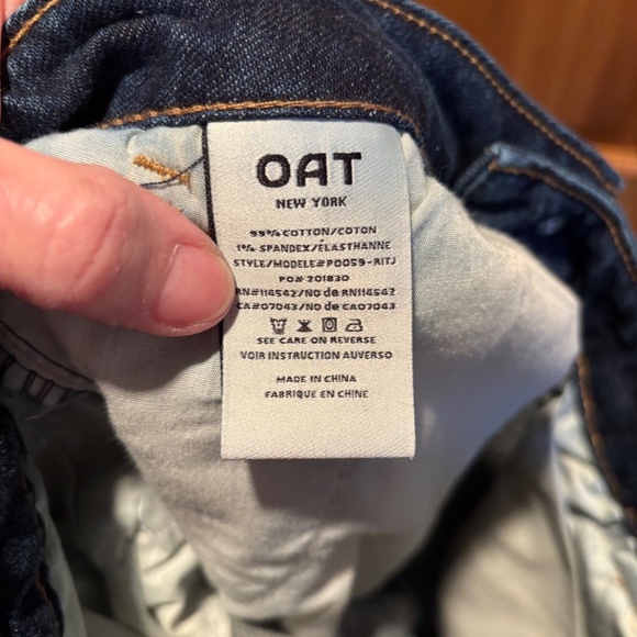 Oat New York Women's High Rise Wide Leg Jeans Size 10/30 - Picture 5 of 6
